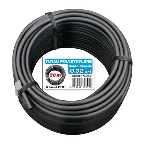 Tuyau Polyéthylène Nu Jardibric 103250 L.50 M Diam.27 Mm