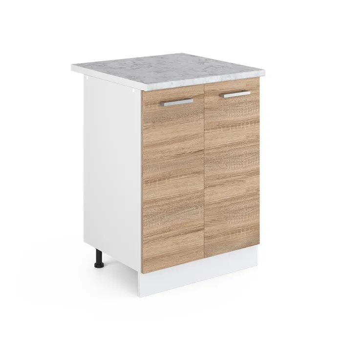 Vicco Meuble bas de cuisine Sonoma 60cm, PT Marbre