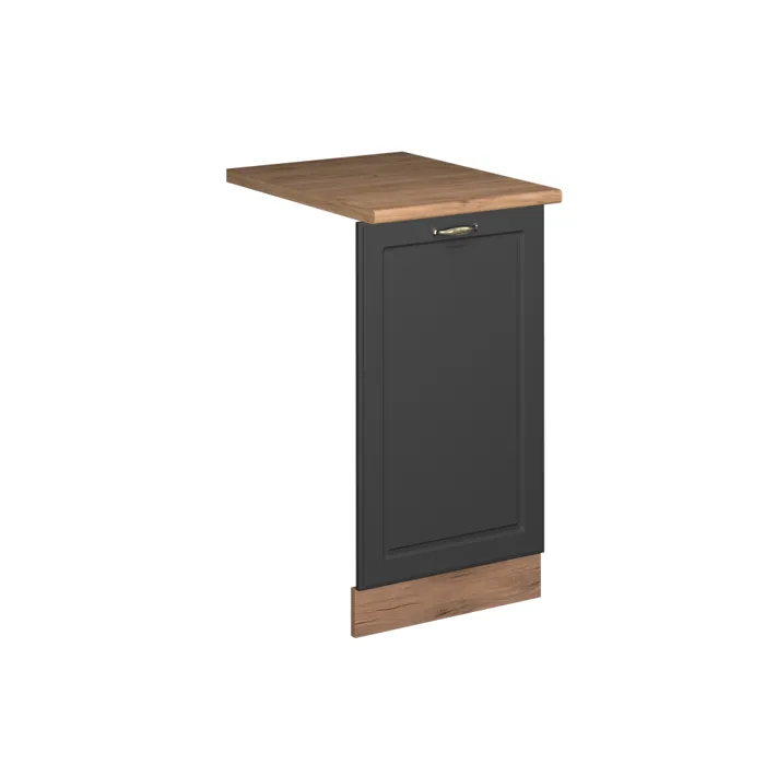 Vicco Façade de lave-vaisselle Anthrazit-Gold Landhaus 45cm, PT Chêne