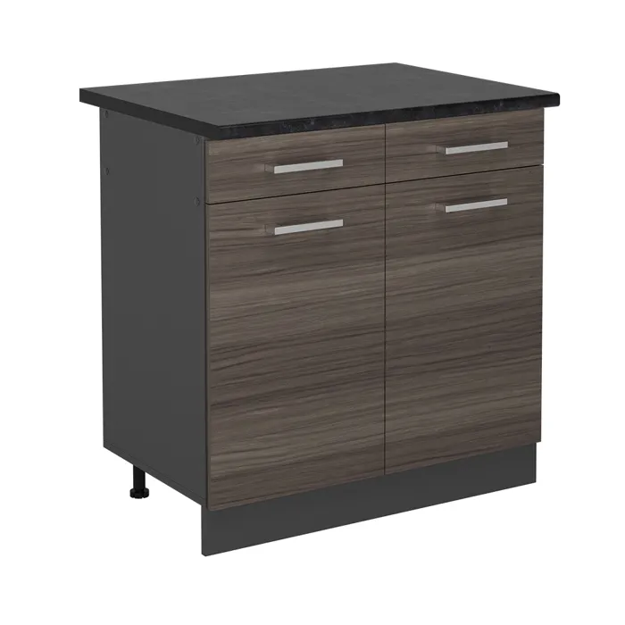 Vicco Meuble cuisine Gris noble 80cm, PT Anthracite