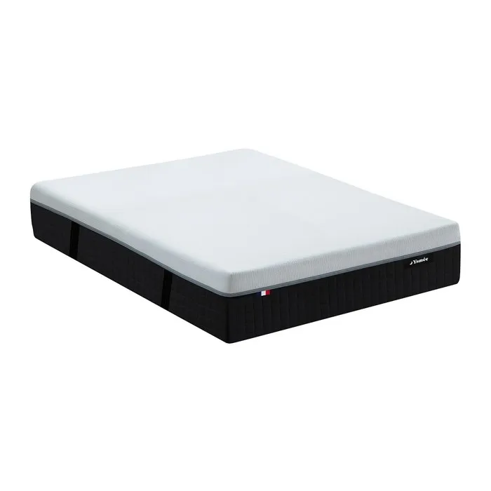 Matelas 140 x 190 cm hybride anti-feu ressorts ensachés 7 zones accueil mémoire de forme et latex ép.28cm - SLOMAS de YSMÉE