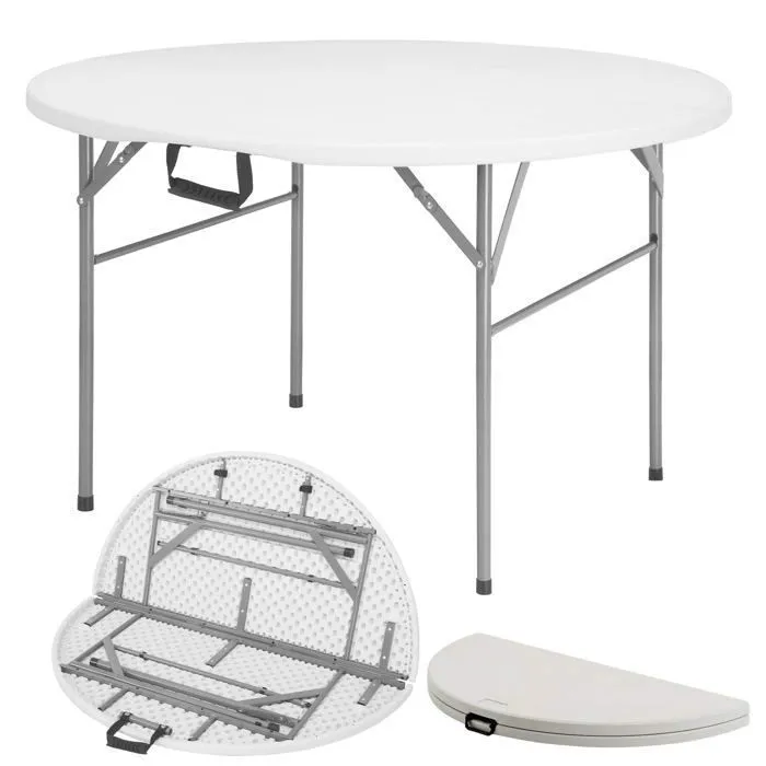 Table Pliante Shiga 120 Cm De Diamètre