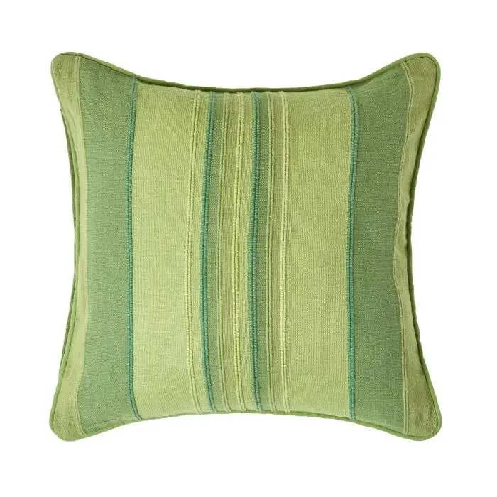 Housse De Coussin À Rayures Morocco Vert, 45x45cm - Homescapes