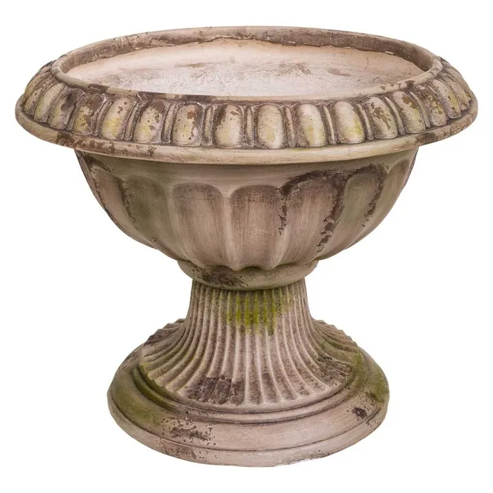Jardinière Décor Magnésium Couleur Pierre, 41x41x34h Cm