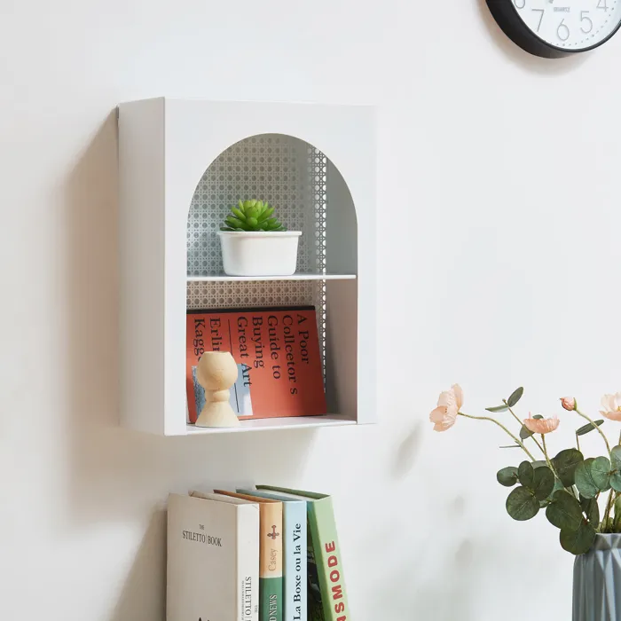 Étagère murale Jäller 40 x 30 x 13 cm blanc en.casa