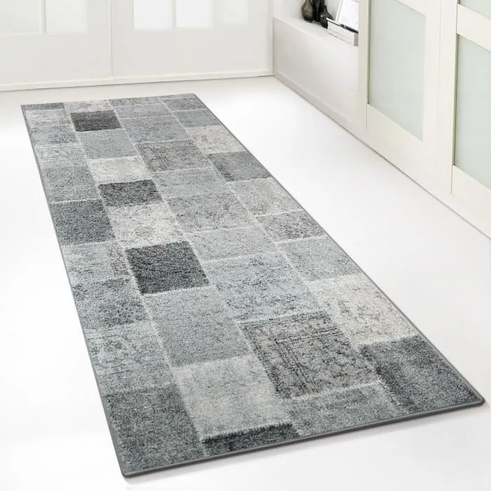 Tapis De Couloir Monsano Antidérapant Gris Anthracite 80 X 250 Cm