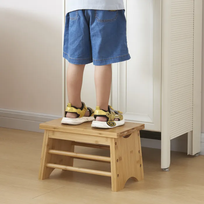 Marchepied Ryslinge bambou 33 x 22 x 20 cm naturel en.casa