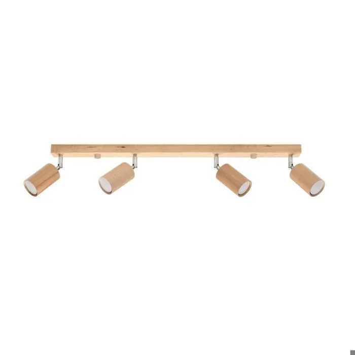 Plafonnier en Bois - BOREAL - Chêne - IP20 - Max 10W LED - GU10 - Style Scandinave