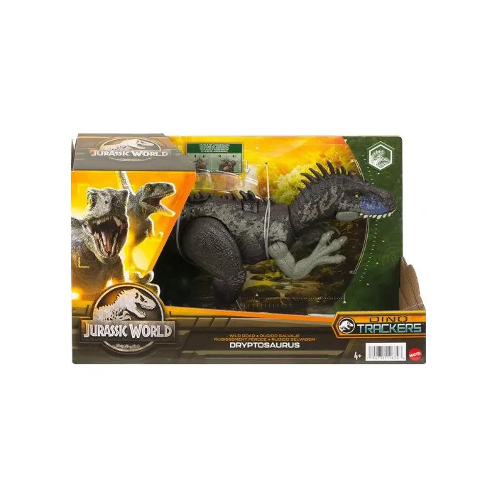 Coffret Dinosaure Dryptosaurus - Articule Et Sonore - Dino Trackers - Jurassic World - Mattel Hlp15