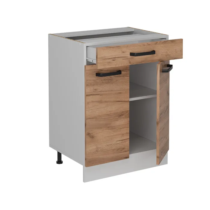 Vicco Meuble cuisine Chêne de force doré 60cm sans PT