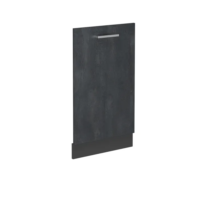 Vicco Façade de lave-vaisselle Béton noir 45cm sans PT