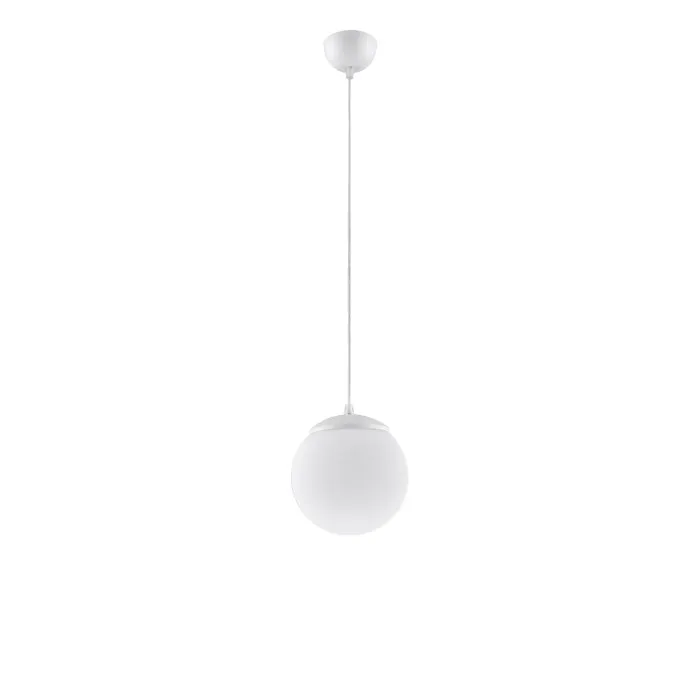 Suspensions Ugo Acier/verre Blanc 1xe27 20cm Sollux