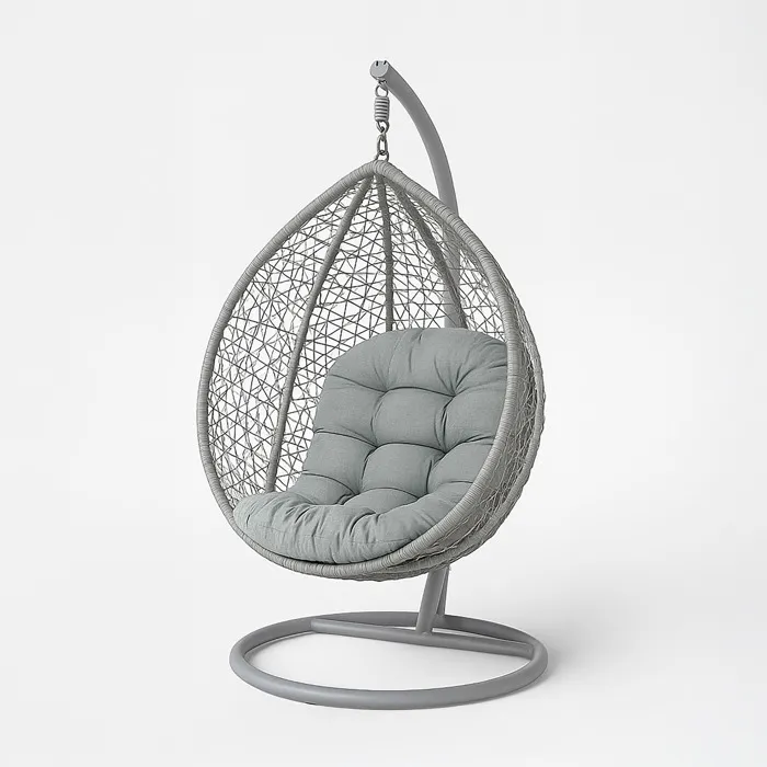 Coussin Pour Fauteuil Suspendu Gris - Homescapes