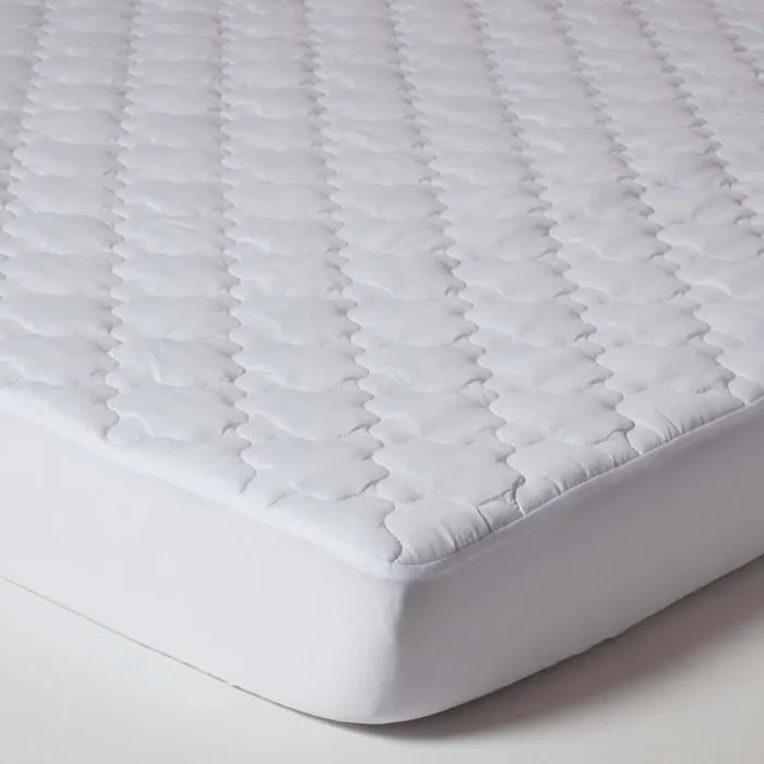 Protège-matelas Matelassé 140x190cm - Luxueux À Grands Bonnets - Homescapes