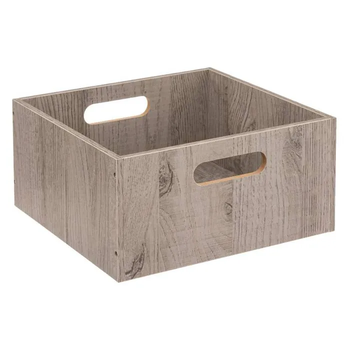 Panier 31x15cm "mix N' Modul" Effet Chêne Gris - 5five
