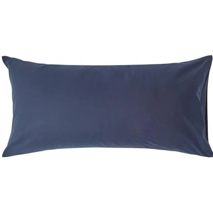 Taie D'oreiller 50x90cm Bleu Marine Coton Égyptien 200tc Homescapes