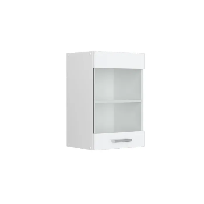 Vicco Meuble de cuisine haut vitré Blanc Haute brillance 40cm