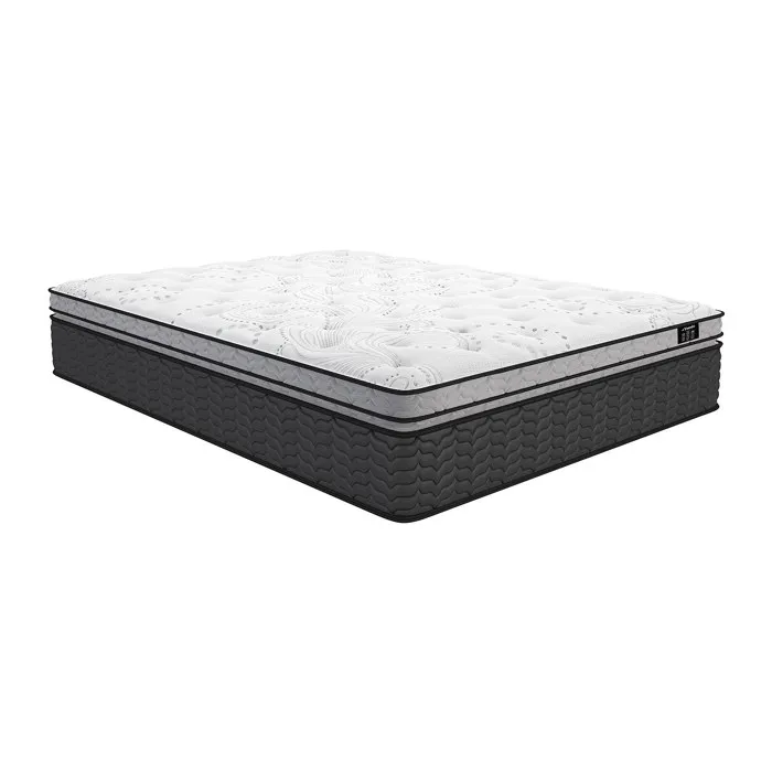 Matelas 180 x 200 cm hybride ressorts ensachés et surmatelas intégré ép.30cm - GAMIANI de YSMÉE