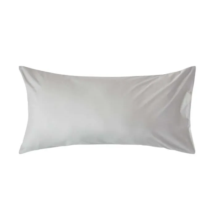 Taie D'oreiller 50x90cm Gris Coton Égyptien 200tc Homescapes