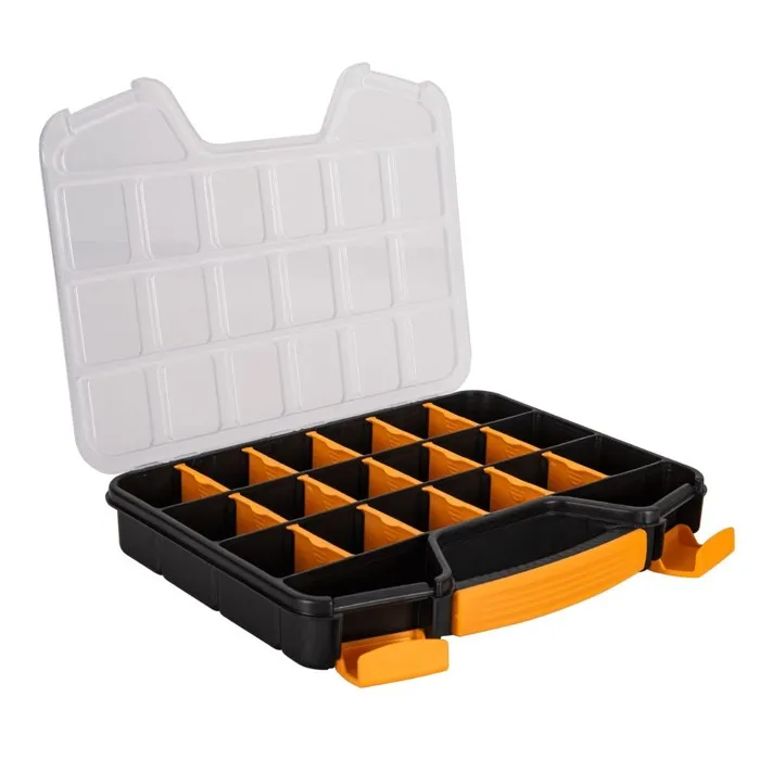 Boîte de Rangement 20 compartiments Amovibles - Organiseur Transparent Multifonction pour Petites Pièces Vis, Boulons VITO