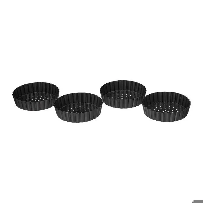 4 Moules Perforés À Tartelettes 10cm - 5five