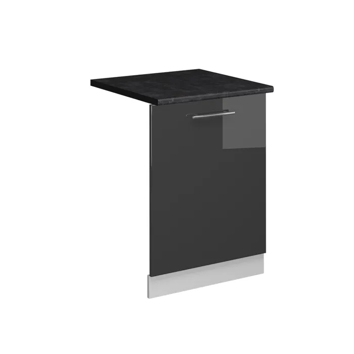 Vicco Façade de lave-vaisselle Anthracite Haute brillance 60cm, PT Anthracite