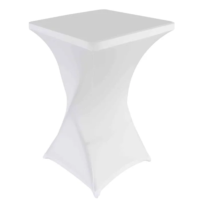 Housse de mange-debout carré blanche 70x70x80 cm Oviala