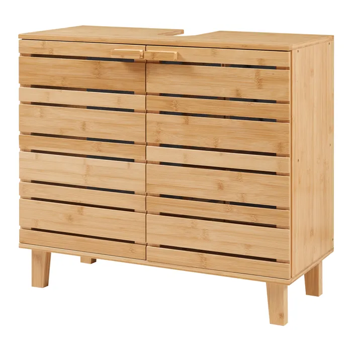 Meuble sous-vasque Epind bambou 60 x 66 x 30 cm naturel