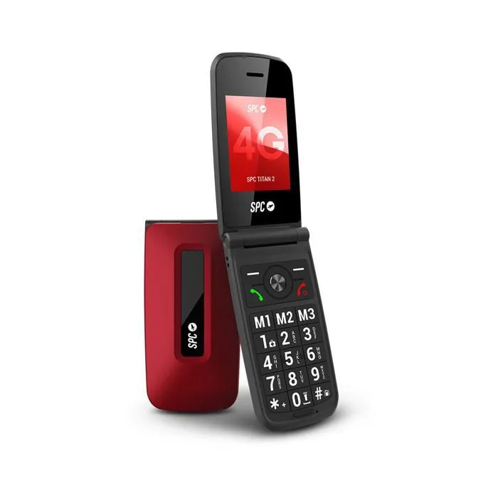 Téléphone Portable Spc Titan 2 4g 128 Gb Rouge