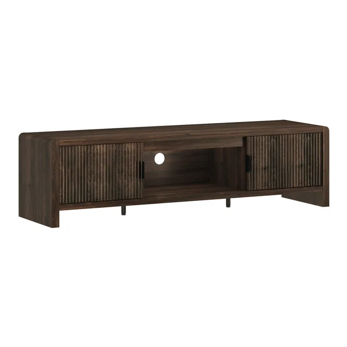 Meuble TV Lukkodso 150 x 40 x 40 cm effet noyer en.casa