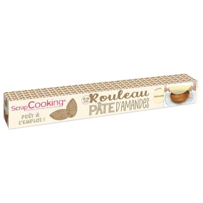 Scrapcooking Pâte d'amande en rouleau - Naturel