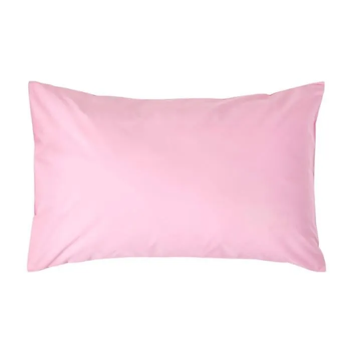 Taie D'oreiller 50x75cm Rose Coton Égyptien 200tc Homescapes