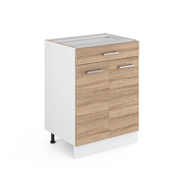 Vicco Meuble cuisine Sonoma 60cm avec tiroir, sans PT