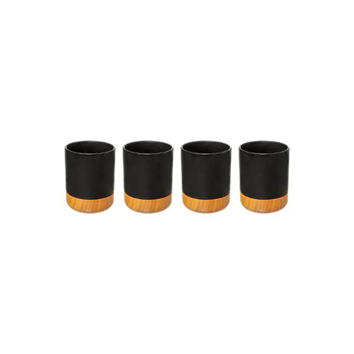 Coffret 4 Tasses Moder Wood 12 Cl - Sg Secret De Gourmet