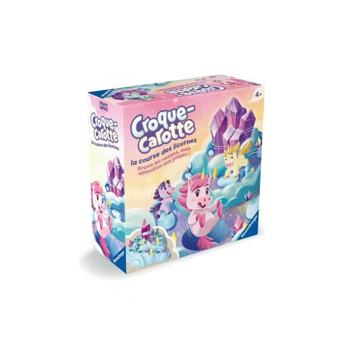 Croque Carotte Licornes - Parcours, Course - Ravensburger - 227983 - Jeu Société Enfant