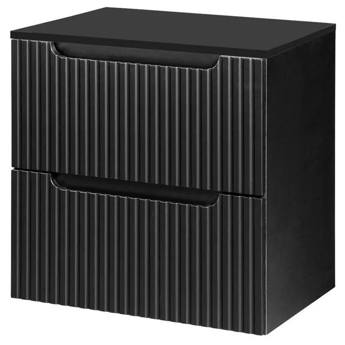 Meuble sous lavabo Newport 61 x 60 x 40 cm noir en.casa