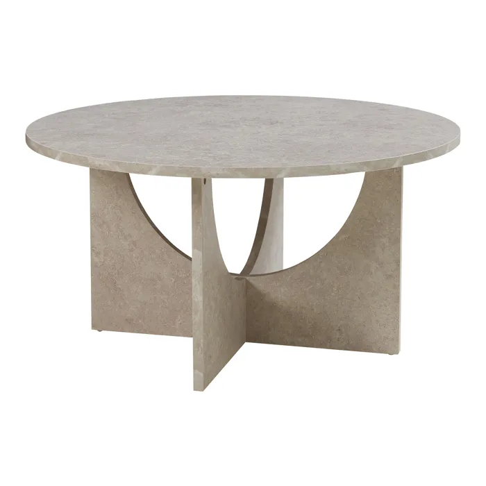 Table basse Rindal 80 x 42 cm béton clair en.casa