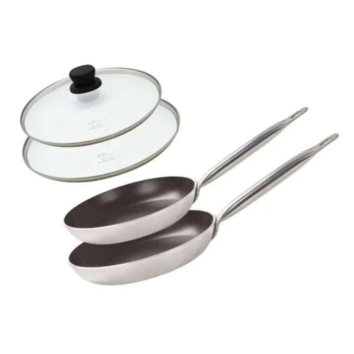 Set De 2 Poêles 28 Et 32 Cm Et 2 Couvercles Bistro Line