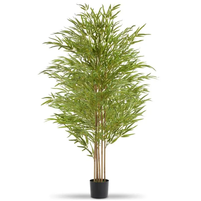 Bambou artificiel à l'aspect naturel très volumineux hauteur 180cm