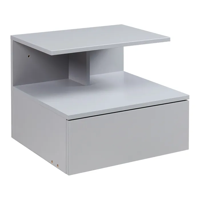 Étagère murale Amberg 40 x 35 x 31 cm gris clair en.casa