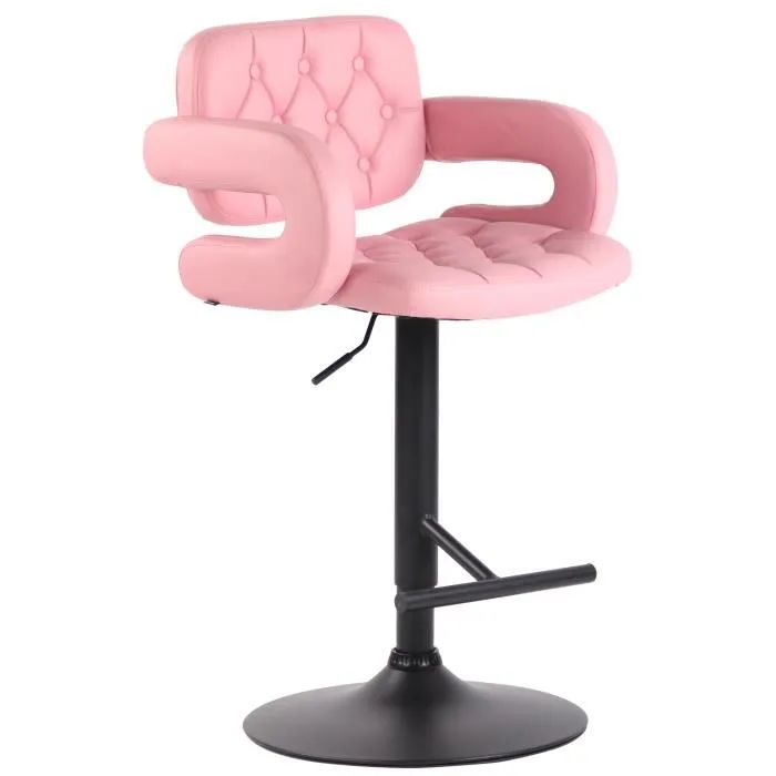 Tabouret De Bar Dublin Noir Rose