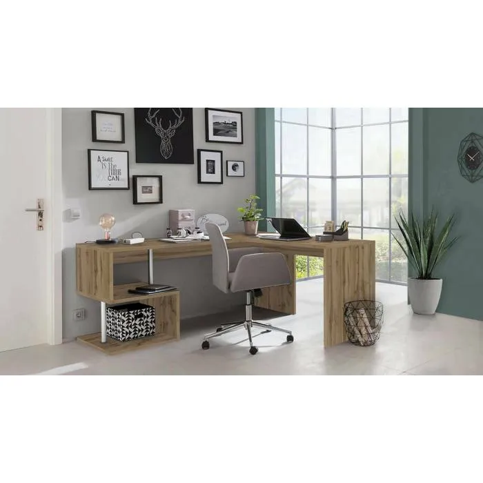 Bureau,effet Bois,chêne,160x60h78 Cm