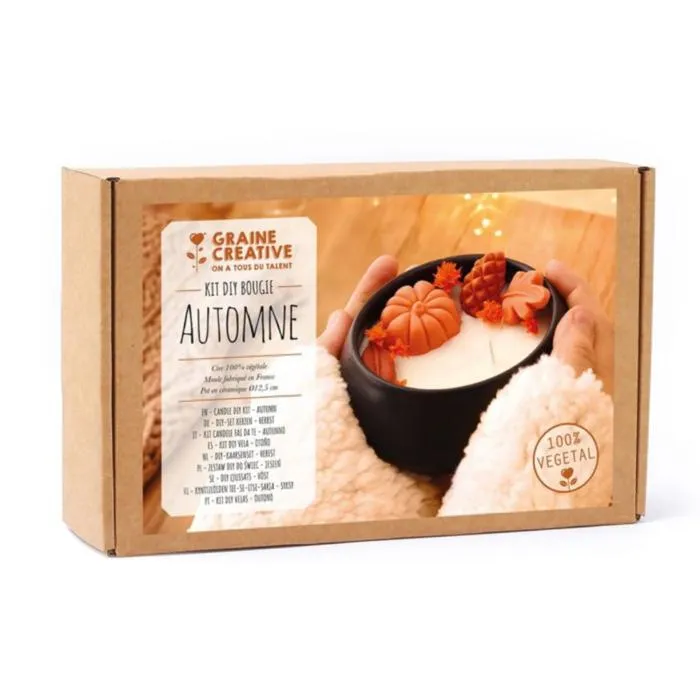 Kit Bougie Automne Graine_creative 280 G Multicolor Céramique