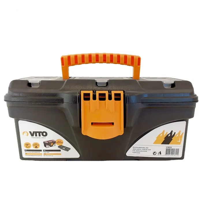Boite à outils 13" Mallette de bricolage 320 x 165 x 136 mm 3 organiseurs et porte outils Amovible VITO