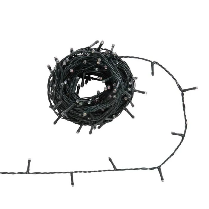 Guirlande Lumineuse D'Extérieur 15 M 200 Led Multicolore Fil Vert 13 Fonctions Avec Minuteur Sur Secteur - Feeric Lights & Christmas
