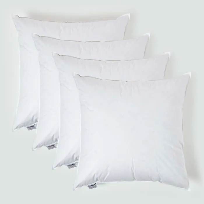 Coussin De Garnissage En Plumes De Canard, 80x80cm Lot De 4 - Homescapes