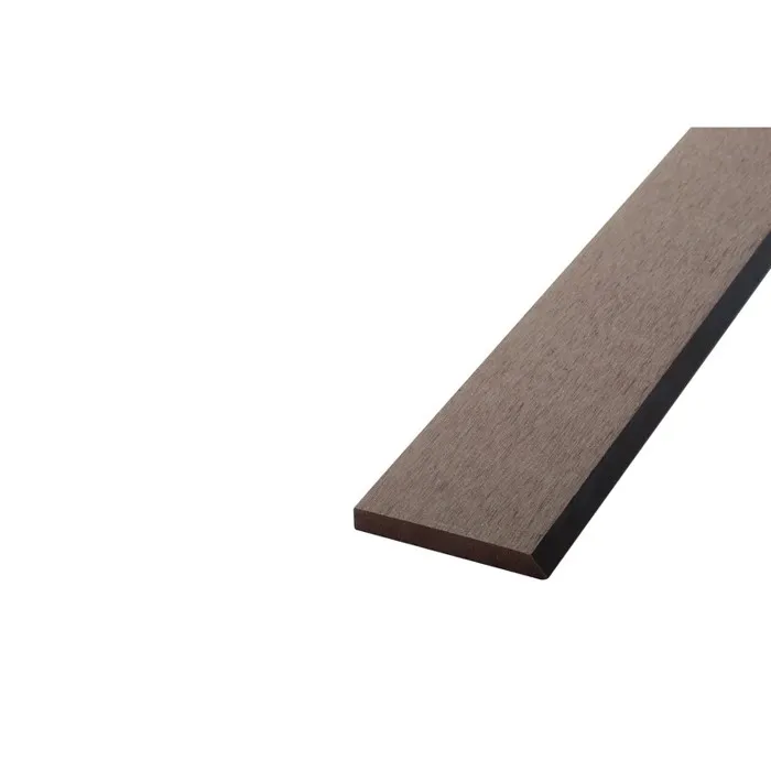 Bardage ajouré bois composite Chocolat, ep.1cm, l.7.5 cm, L.270 cm