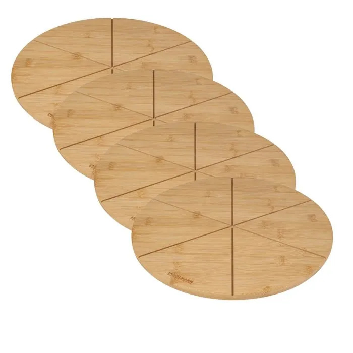 Set De 4 Planches À Pizza En Bois Boisselerie