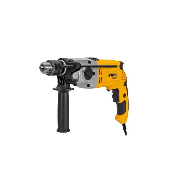 Perceuse à percussion 1050W Mandrin Auto serrant 13mm Corps acier Mallette VITO