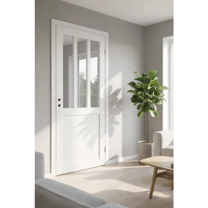 Bloc Porte Atelier Blanc H204 X L73 Cm Côte Tableau P.gauche Gd Menuiseries